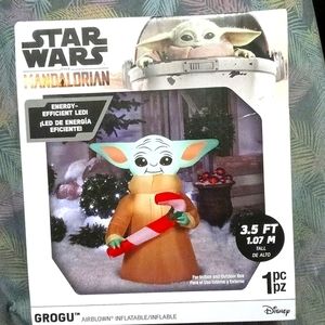 Grogu Christmas inflatable